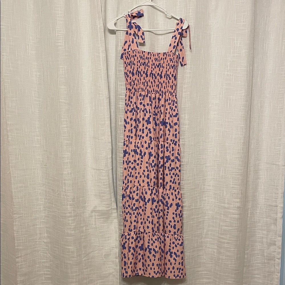 Amazon Pink and Blue Maxi Dress